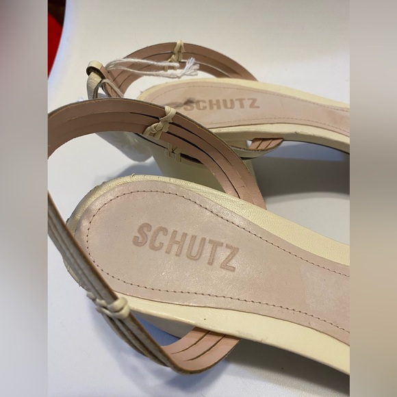 Schutz Najila Ankle Wrap Leather Heeled Sandals Doesn't have one of the straps** - Picture 4 of 10